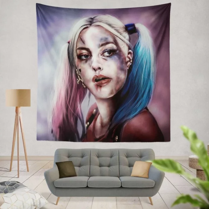 Suicide Squad Movie Harley Quinn Wall Hanging Tapestry