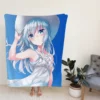 Summer Anime Girl Fleece Blanket