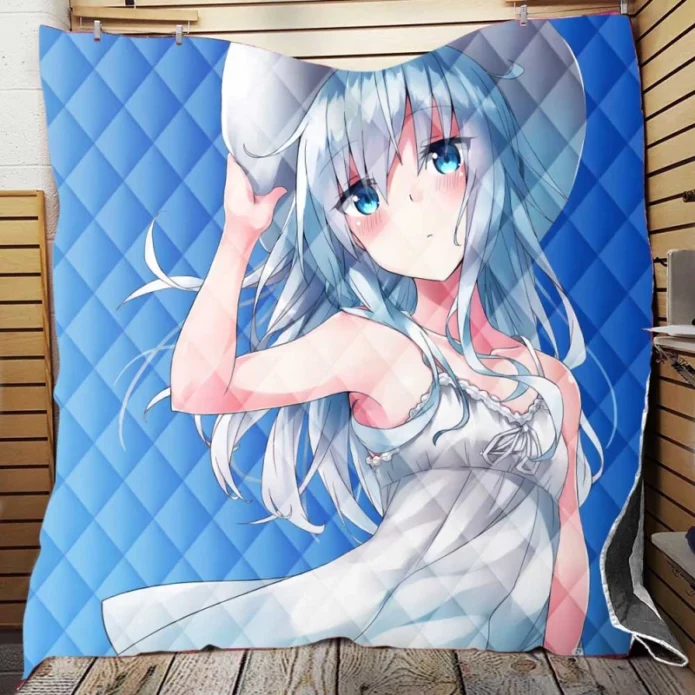 Summer Anime Girl Quilt Blanket