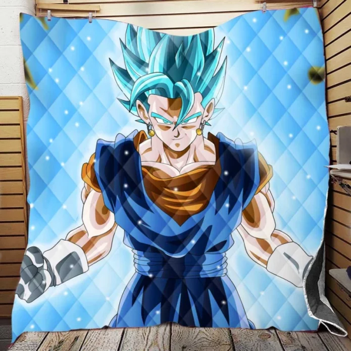 Super Saiyan Vegito Anime Boy Quilt Blanket