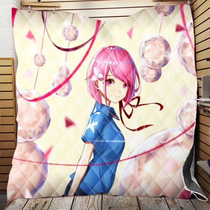 Teen Japanese Anime Girl Quilt Blanket