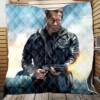 Terminator Genisys Movie Arnold Schwarzenegger Quilt Blanket