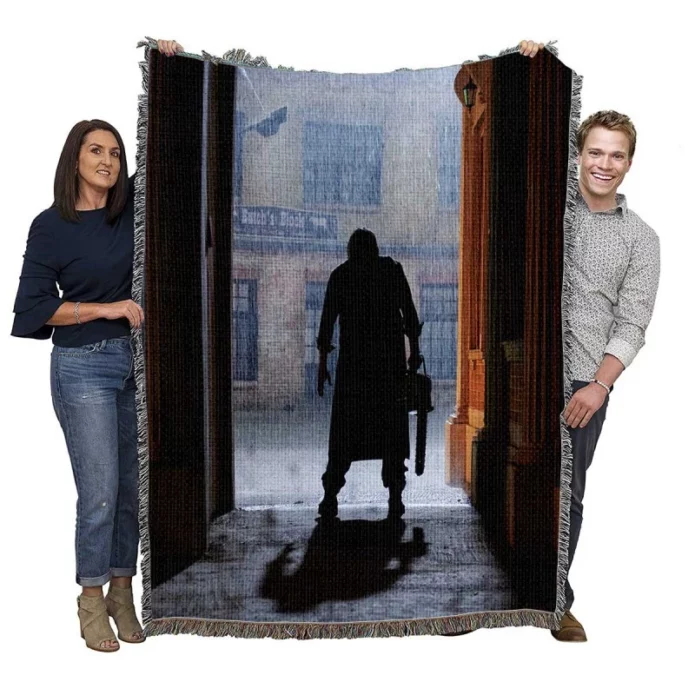 Texas Chainsaw Massacre Movie Woven Blanket