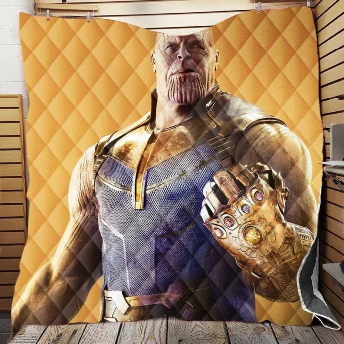 Thanos in Avengers Infinity War Movie Quilt Blanket