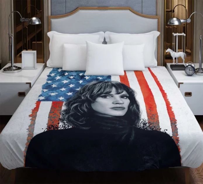 The 355 Movie Jessica Chastain Duvet Cover
