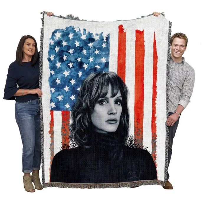 The 355 Movie Jessica Chastain Woven Blanket