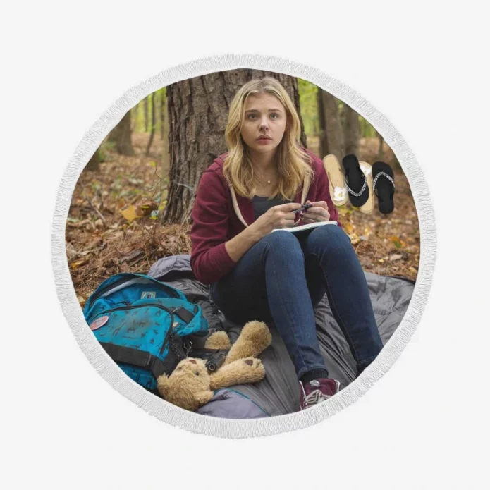 The 5th Wave Movie Chloe Grace Moretz Round Beach Towel