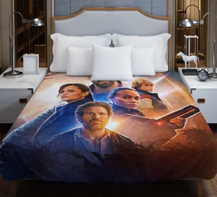 The Adam Project Movie Ryan Reynolds Zoe Saldana Duvet Cover