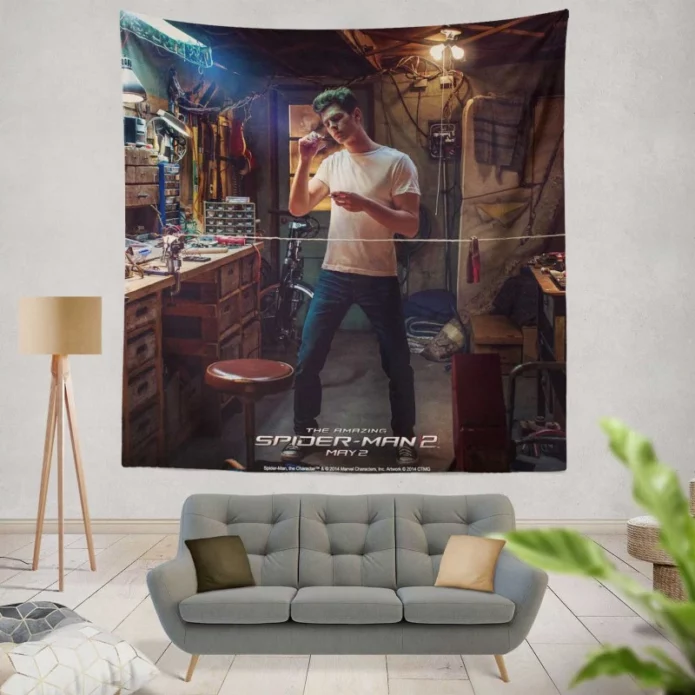 The Amazing Spider-Man 2 Movie Andrew Garfield Wall Hanging Tapestry