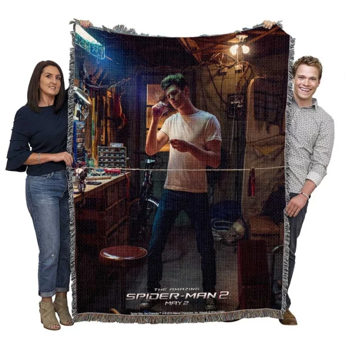 The Amazing Spider-Man 2 Movie Andrew Garfield Woven Blanket