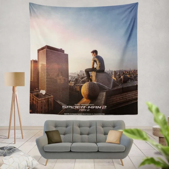 The Amazing Spider-Man 2 Movie Peter Parker Wall Hanging Tapestry