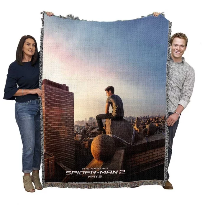 The Amazing Spider-Man 2 Movie Peter Parker Woven Blanket
