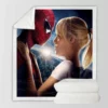 The Amazing Spider-Man Movie Gwen Stacy Sherpa Fleece Blanket
