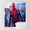 The Amazing Spider-man Poster enhanced Movie Sherpa Fleece Blanket