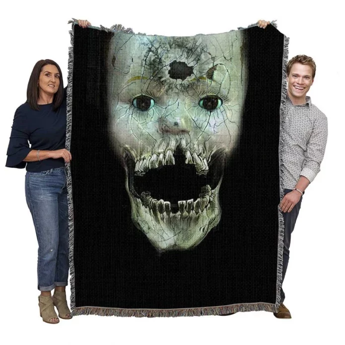 The Amityville Asylum Movie Woven Blanket
