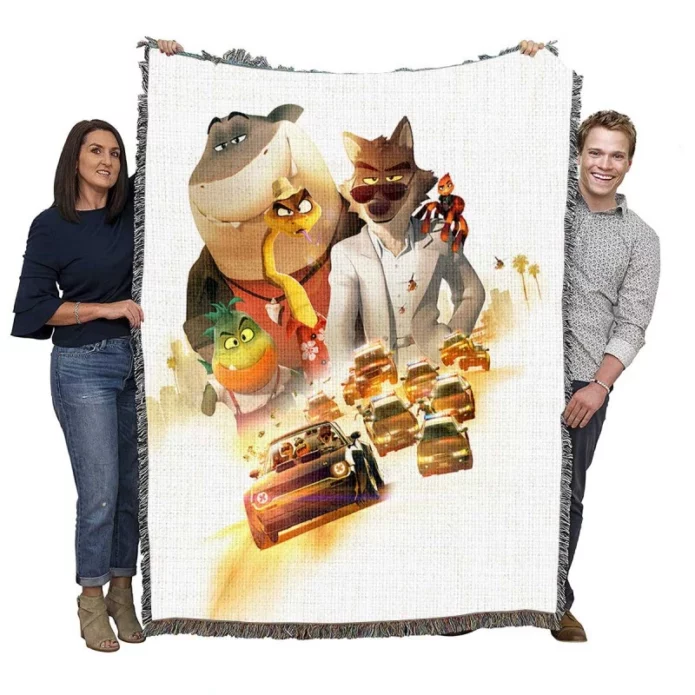 The Bad Guys Movie Woven Blanket