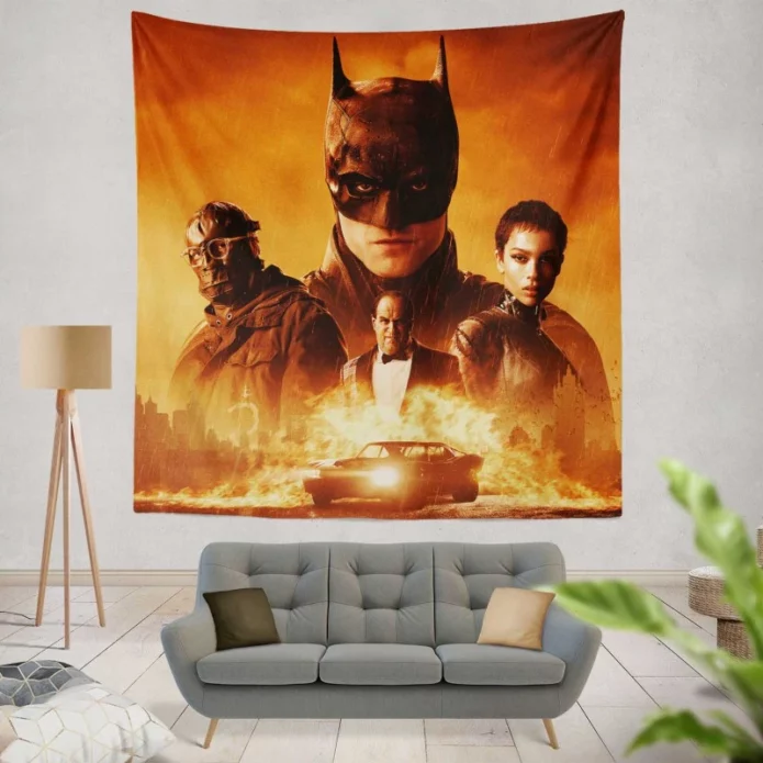 The Batman Movie Gotham City Wall Hanging Tapestry