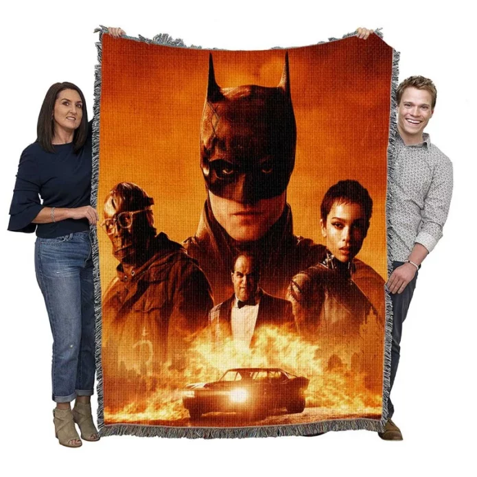 The Batman Movie Gotham City Woven Blanket