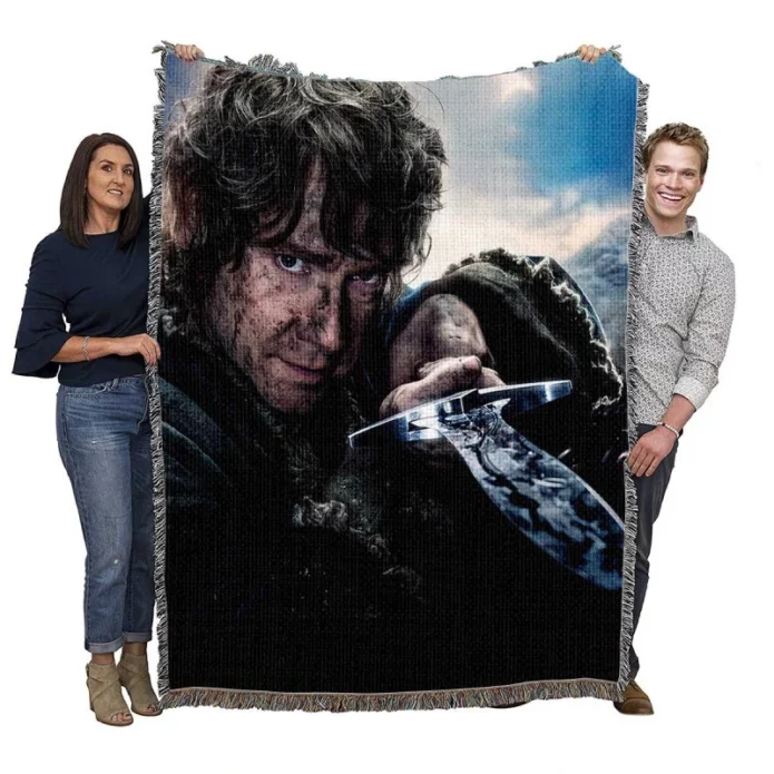 The Battle of the Five Armies Movie Woven Blanket