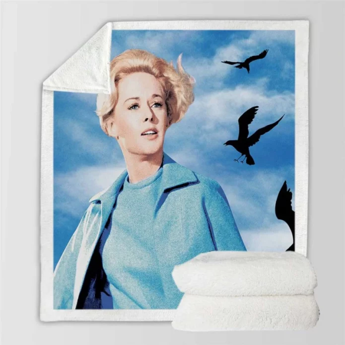 The Birds Movie Sherpa Fleece Blanket