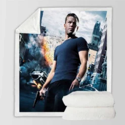 The Bourne Ultimatum Movie Matt Damon Sherpa Fleece Blanket