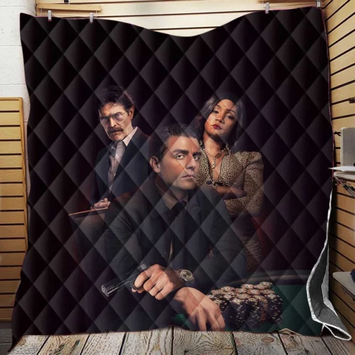 The Card Counter Movie Oscar Isaac Quilt Blanket