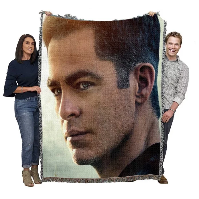 The Contractor Movie Chris Pine Woven Blanket