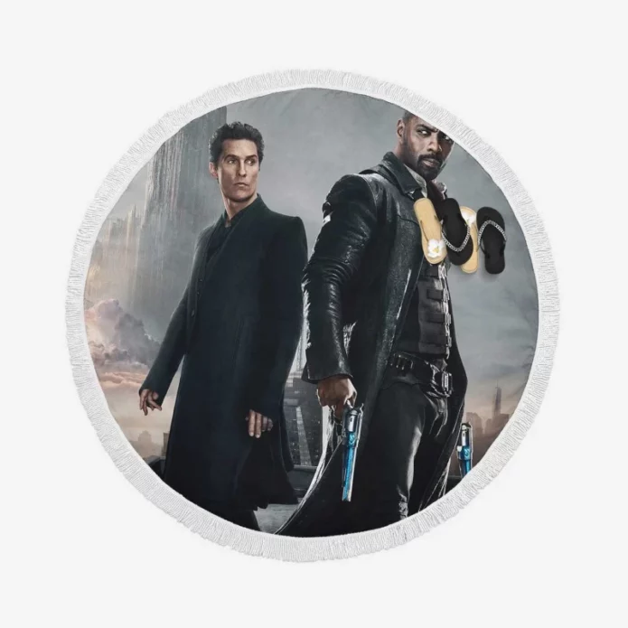 The Dark Tower Movie Idris Elba Round Beach Towel