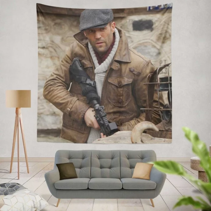 The Expendables 2 Movie Jason Statham Lee Christmas Wall Hanging Tapestry