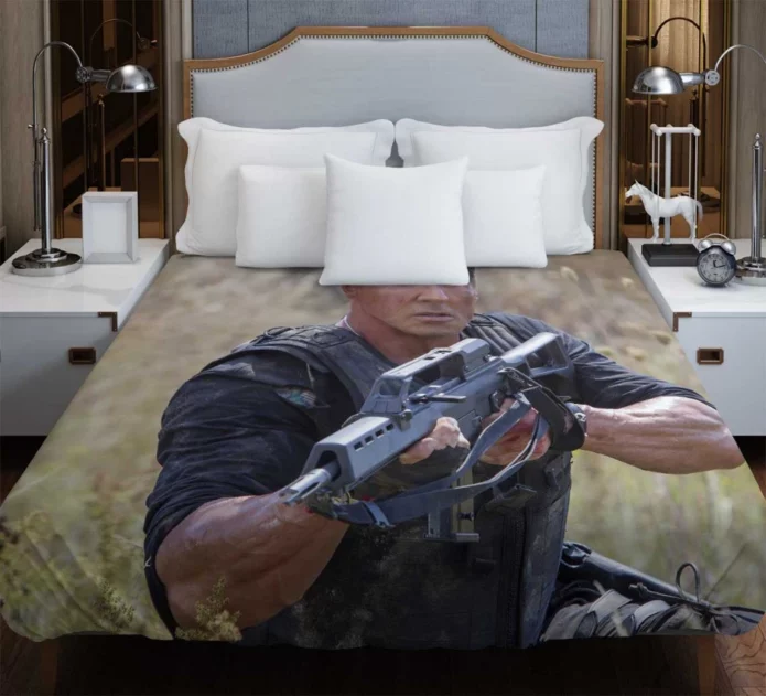 The Expendables 3 Movie Barney Ross Sylvester Stallone Duvet Cover