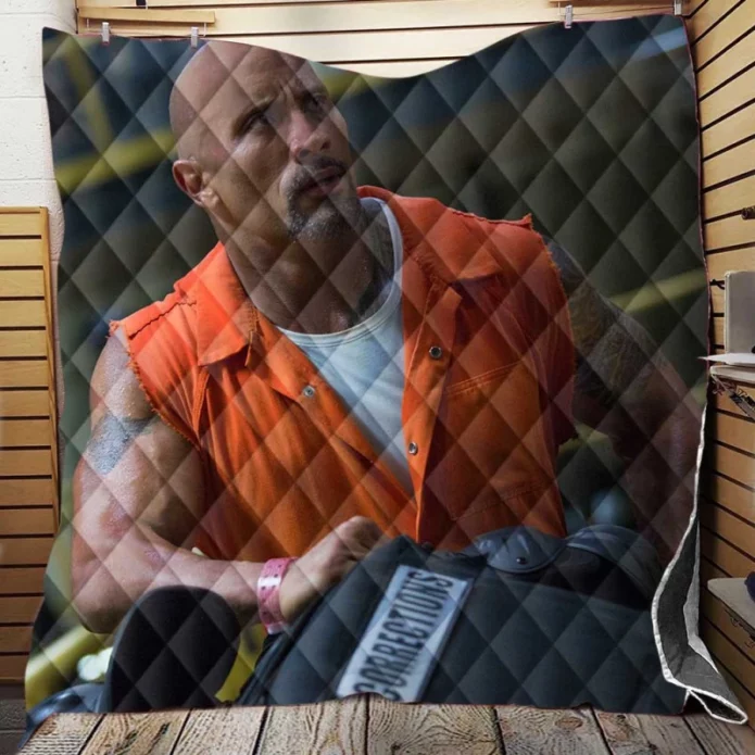 The Fate of The Furious Movie Luke Hobbs Quilt Blanket