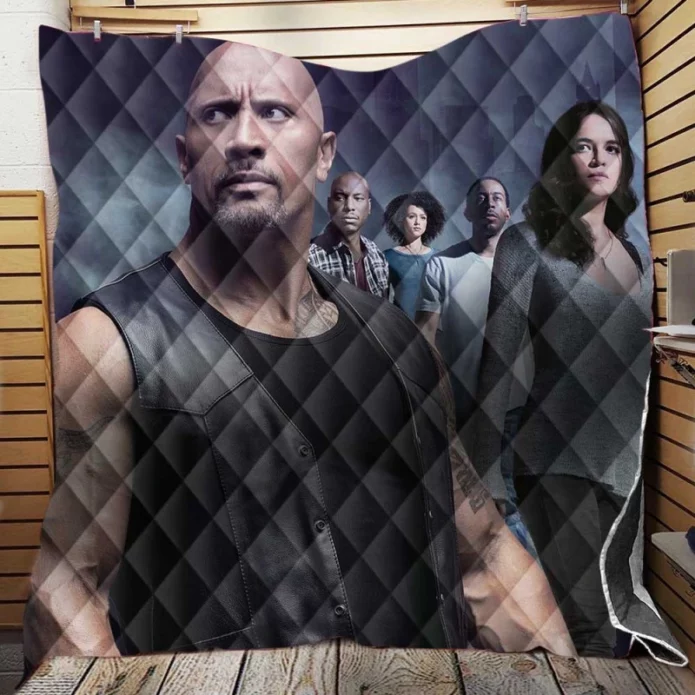 The Fate of The Furious Movie Poster Quilt Blanket
