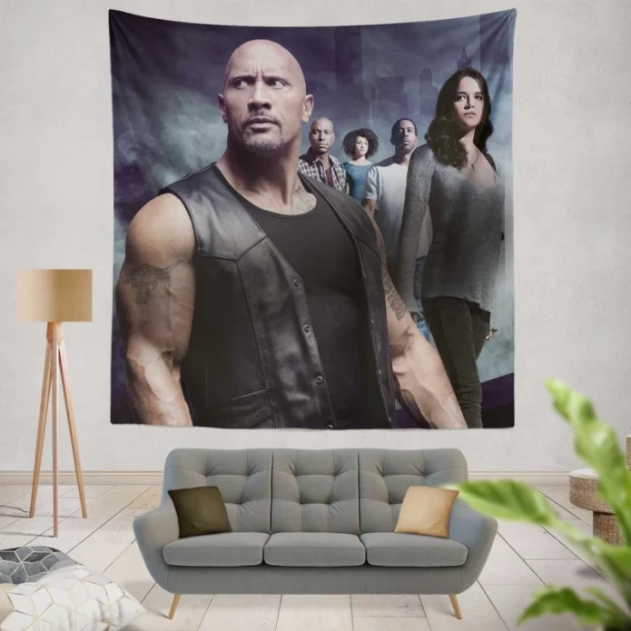 The Fate of The Furious Movie Poster Wall Hanging Tapestry