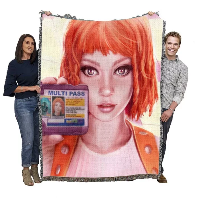 The Fifth Element Movie Leeloo Woven Blanket