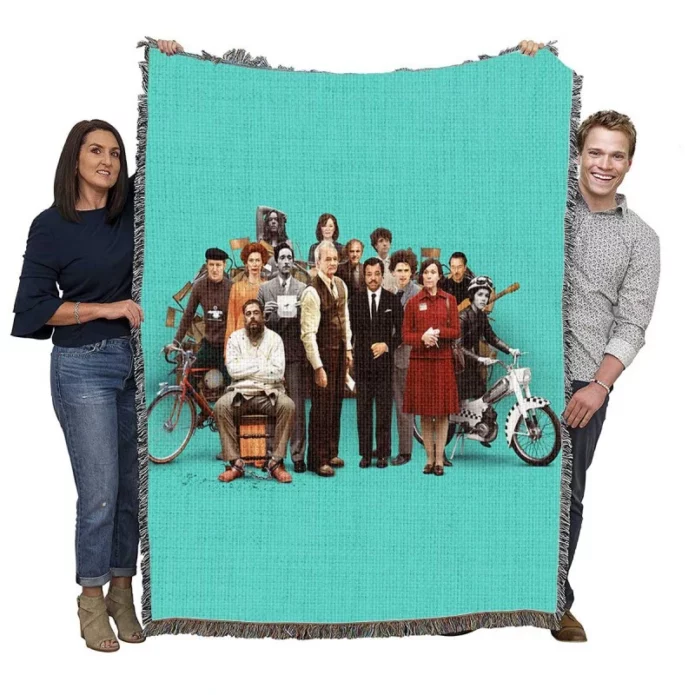 The French Dispatch Movie Woven Blanket