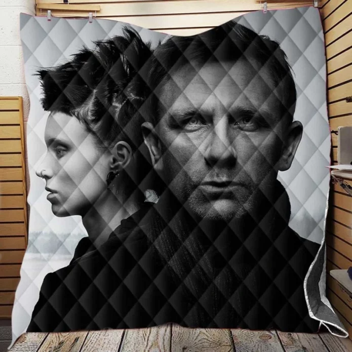 The Girl With The Dragon Tattoo Movie Daniel Craig Quilt Blanket