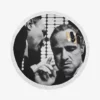 The Godfather Movie Marlon Brando Round Beach Towel