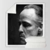 The Godfather Movie Vito Corleone Sherpa Fleece Blanket