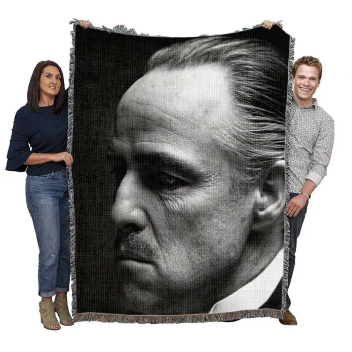 The Godfather Movie Vito Corleone Woven Blanket