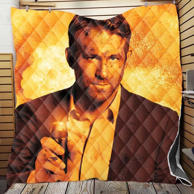 The Hitmans Wifes Bodyguard Movie Ryan Reynolds Woven Blanket