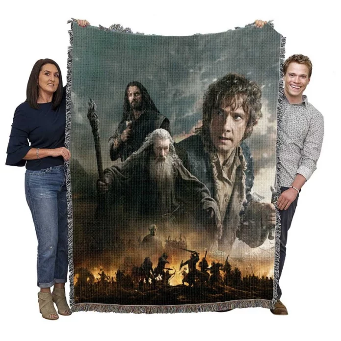 The Hobbit The Battle of the Five Armies Fantasy Movie Woven Blanket