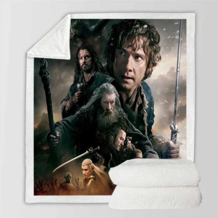 The Hobbit The Battle of the Five Armies Kids Movie Sherpa Fleece Blanket