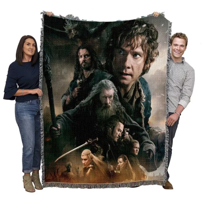 The Hobbit The Battle of the Five Armies Kids Movie Woven Blanket