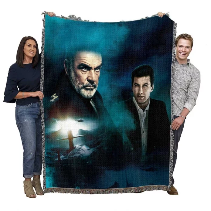 The Hunt for Red October Movie Sean Connery Alec Baldwin Woven Blanket