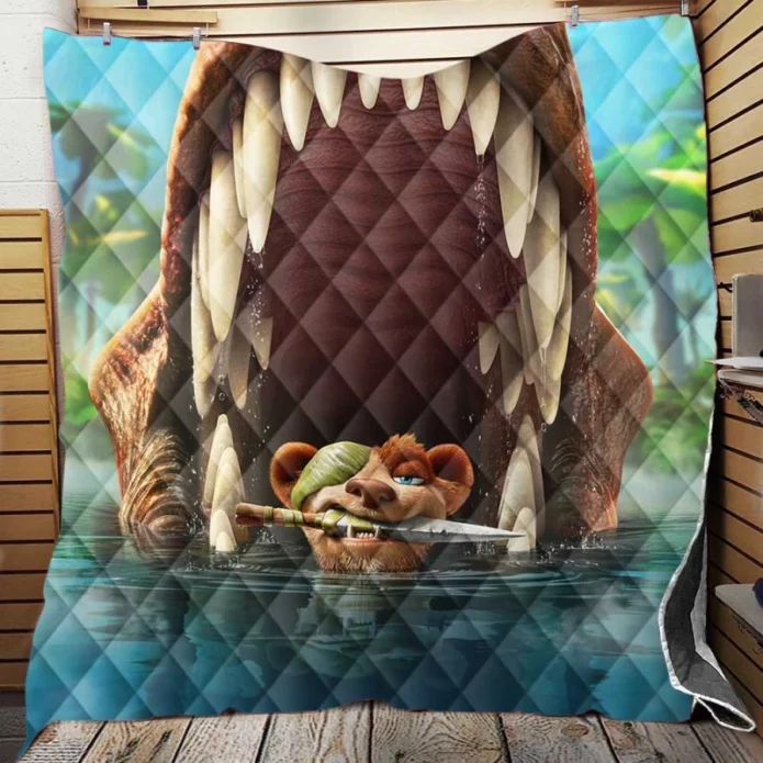 The Ice Age Adventures of Buck Wild Animation Movie Quilt Blanket