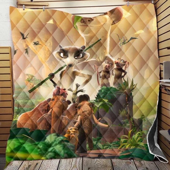 The Ice Age Adventures of Buck Wild Movie Quilt Blanket