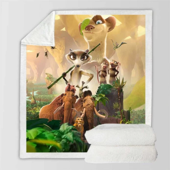 The Ice Age Adventures of Buck Wild Movie Sherpa Fleece Blanket