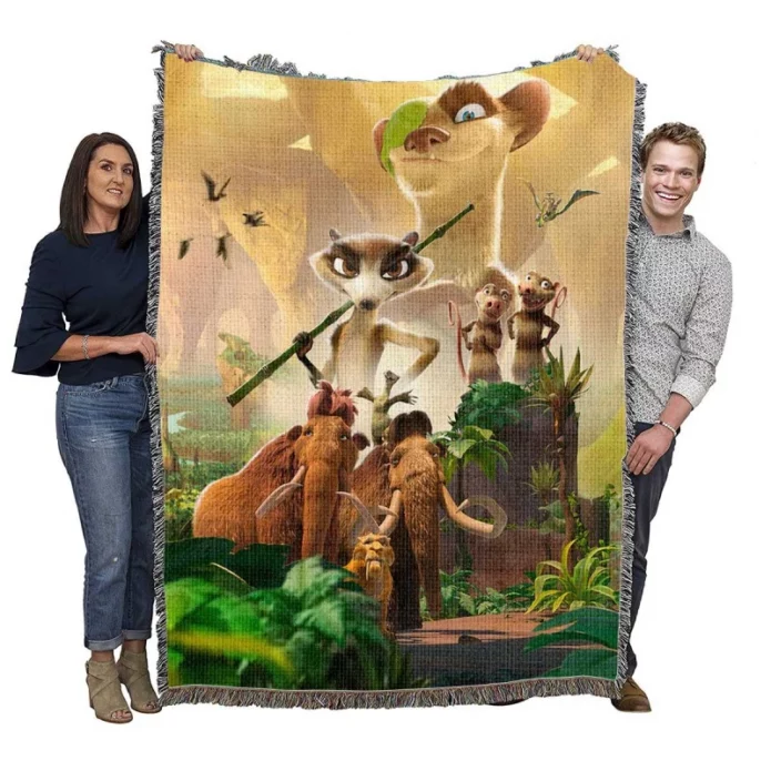 The Ice Age Adventures of Buck Wild Movie Woven Blanket