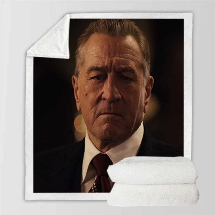 The Irishman Movie Robert De Niro Sherpa Fleece Blanket