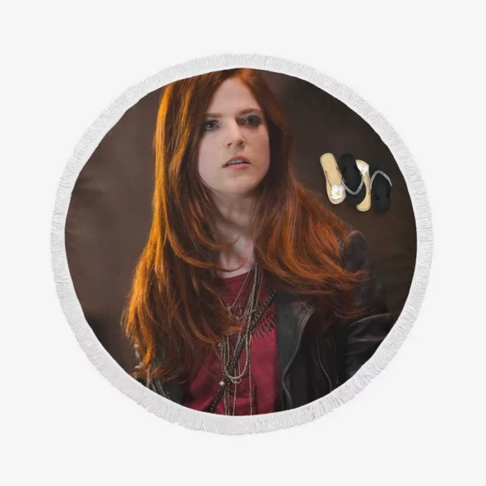 The Last Witch Hunter Movie Rose Leslie Round Beach Towel